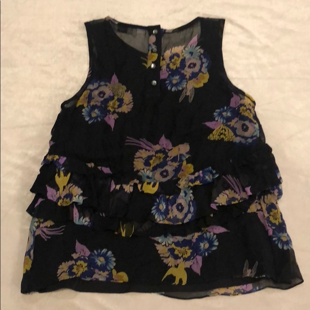 TIBI Layered Ruffle Tank - Picture 4 of 5